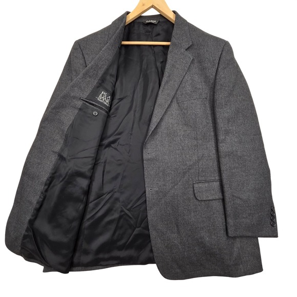 Jos. A. Bank Other - Jos A Bank Travelers Collection 48R Gray Blazer 100% Wool 2 Button Sport Coat